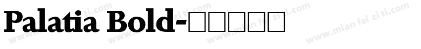 Palatia Bold字体转换